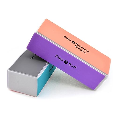 Lot de 10 limes à ongles - Bloc polissoir à ongles 4 faces - Lime à ongles professionnelle - Outils de manucure