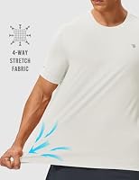 Rdruko Men's Athletic Shirts Dry Fit Moisture Wicking White L — image 4