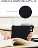 Funda para tablet Honor Pad X7 de 8.7 pulgadas, WUNIAK, carcasa protectora de silicona suave, ligera, a prueba de golpes, con soporte ajustable, apta para niños, negra. 8