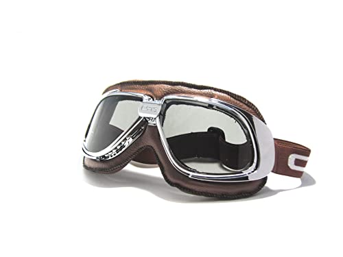 Crg Sports Motorcycle Goggle Vintage Aviator Pilot Style Cruiser Scooter Motocross Goggles For Men, Women, Adults #TOP2