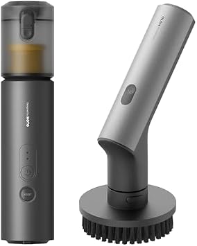 HOTO AutoCare Air Duster & Vacuum with Electric Spin Scrubber