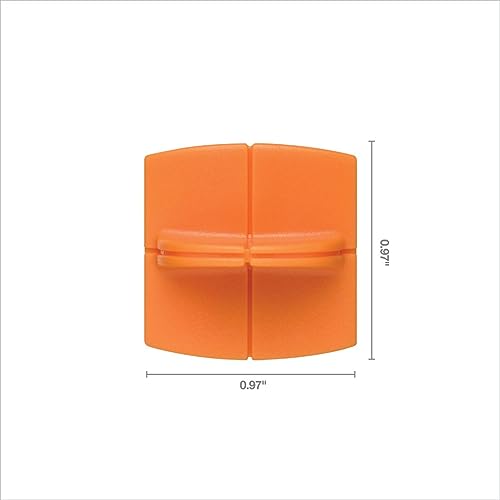 fiskars tripletrack trimmer replacement blades - 2 pack - high profile style i blades for cutting and scoring - arts and crafts - orange