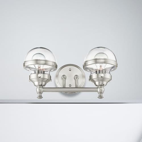 Image of Livex Lighting 2 Light Brushed Nickel Bath Vanity,17412-91