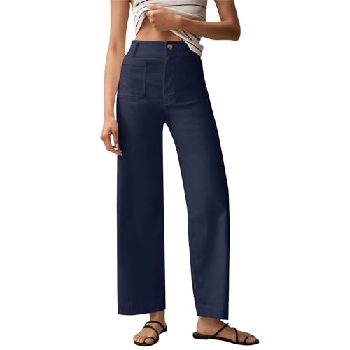 パンツ CONP Star Folded Blade Casual Pants ZsaeSM Wide Leg Cropped High Waisted Stretch Twill Chino