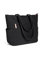【Spacious Design】This spacious and durable tote bags for women measuring 43 x 32 x 14 cm, features a spacious main pocket, an internal pocket, a front pocket, and 2 side pockets, allowing you to neatly organize and store essentials for easy access. I...