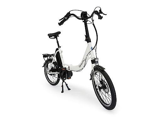 Elektro Faltrad Mobilemaster Offroad GT 8G 2023 mit Bosch Active Line Plus Mittelmotor 400Wh Rahmenakku, Kette, Freilauf, Weiß - Premium E-Bike Klapprad eFaltrad Bosch Mittelmotor (Made in Germany)