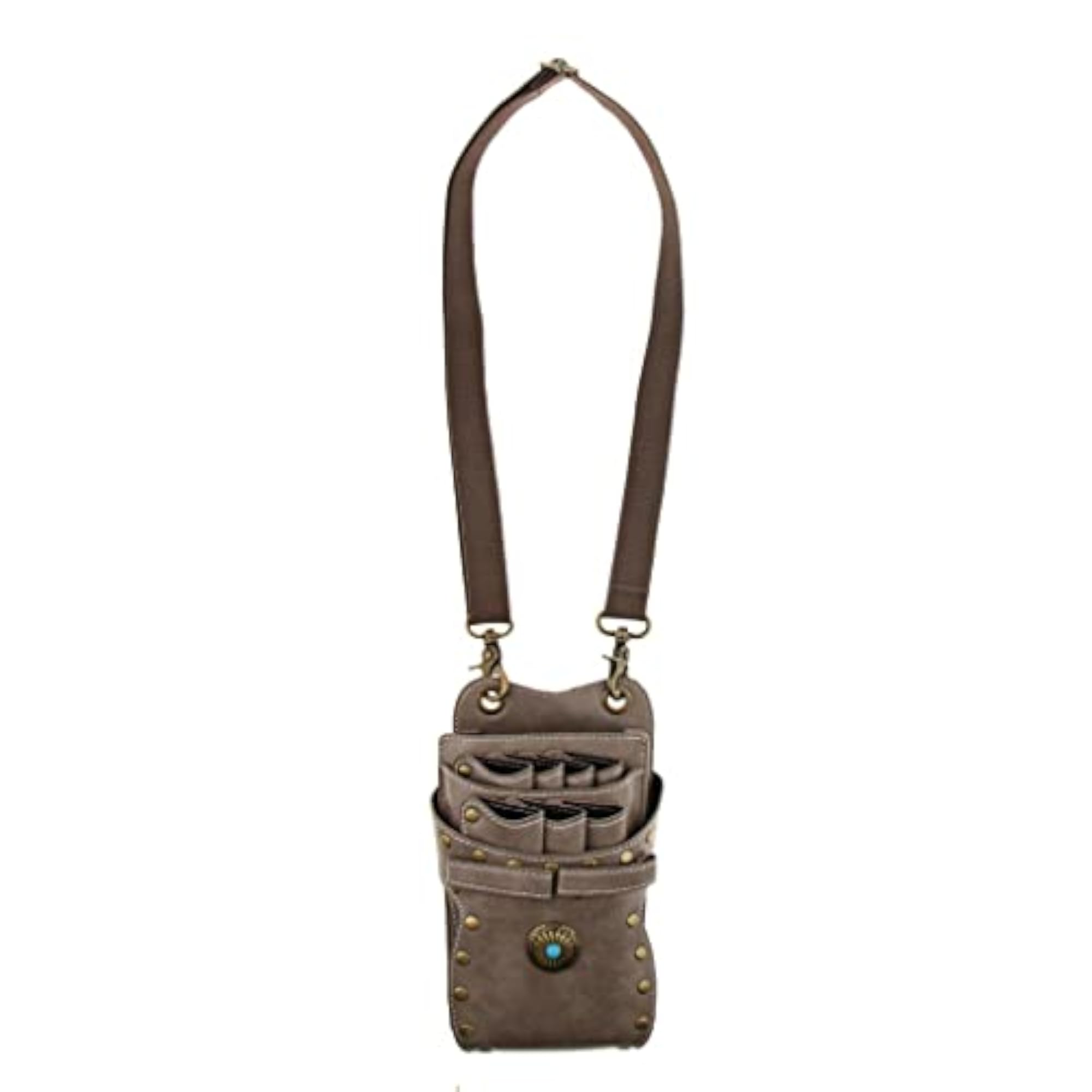 Leather Barber Scissors Holder Pouch, Tools Waist Bag