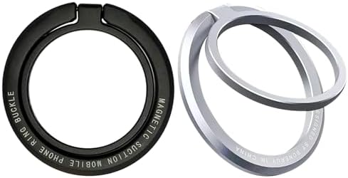 2pcs Soporte Anillo Magnético Movil, 360° de Rotación Universal, ...