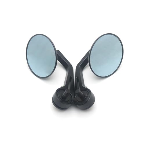 Rétroviseur Embout Guidon Miroir Rétroviseur Latéral Rond Aluminium 10mm