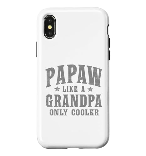 Papaw Like A Grandpa Only Cooler Funny �X�}�z�P�[�X iPhone X/XS �p