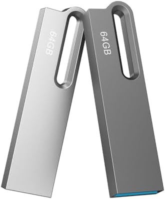 JOIOT USB Stick 64GB 2 Pack USB Flash Drive USB 3.0 Thumb Drive Memory Flash Disk USB Drive Data Storage Jump Drive,Black(64G 2-Pack)