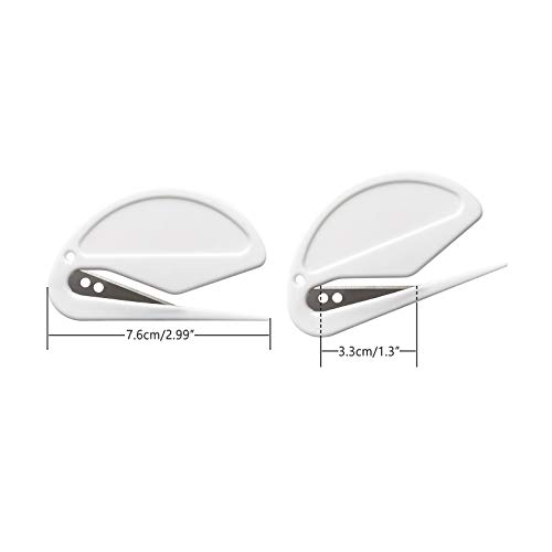 ZUFECY 3 Pcs Letter Openers with Sharp Blade, Suitable for Envelope, Package, Paper Cut, Safe Mail Opener, Envelope Slitter