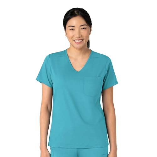 Wink Boundless Women's Tuck-in Scrub Top, Teal, 5XL by WINK - Used condition - US$13.67