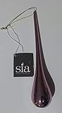 SIA Home Fashion Drop Glossy - Juego de 2 colgantes de cristal, adorno de 19 cm de altura, color polvo Art. 962615