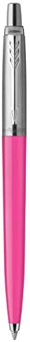 Parker Jotter Originals Ballpoint Pens | Pop Art Collection | Lime, Sky Blue and Hot Pink with Chrome Trims | Medium Point | Blue Ink | 3 Count
