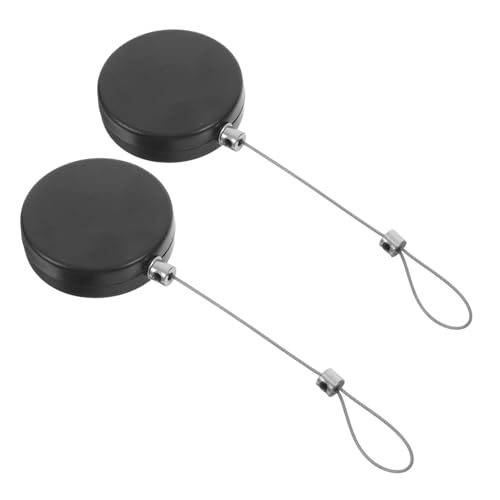 DIYEAH 2pcs Portable Theft Steel Wire Rope Leash for Tools and Remote Control Durable Design for Home Office Use