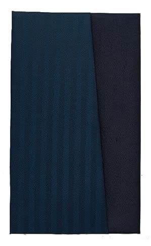 福正堂 ふくさ スマート袱紗 慶弔両用 冠婚葬祭マナーBOOKセット 袱紗 数珠袋 結婚式 葬式 ダブル ネイビー×ストライプ