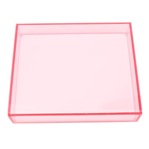 Caixa de armazenamento de cílios postiços palete de cílios de acrílico engrossado com capa à prova d