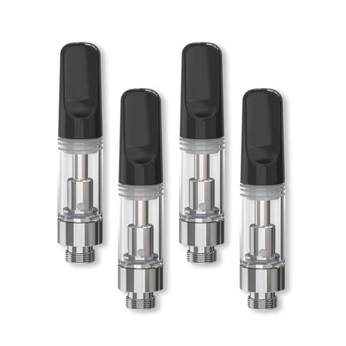 CannBro Einweg-Verdampfe,510er Gewinde,Ohne Nikotin/Ohne Flüssigkeit,Lebensmittelgeeignet · Kindersicher · Ideal Für CBD (Schwartz, 0.5ml, 4 Stück) CannBro Einweg-Verdampfe,510er Gewinde,Ohne Nikotin/Ohne Flüssigkeit,Lebensmittelgeeignet · Kindersicher · Ideal Für CBD (Schwartz, 0.5ml, 4 Stück)