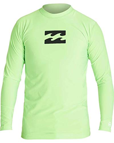 Billabong Boys' All Day Wave Performance Fit Long Sleeve Rashguard Green 6