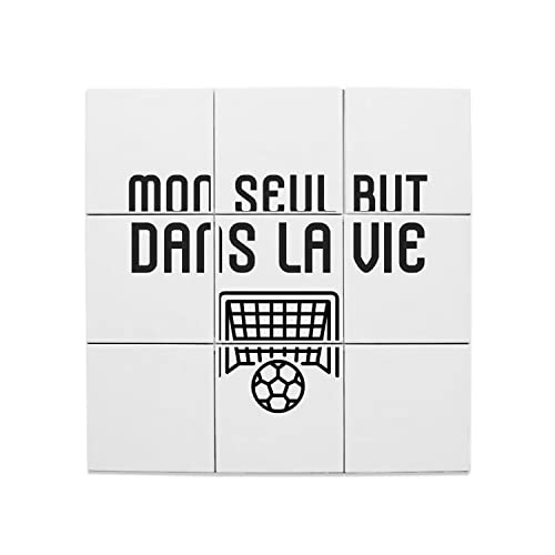 Carreaux Céramique Foot - Idée Cadeau Idéale pour Supporter et Buteur de Football