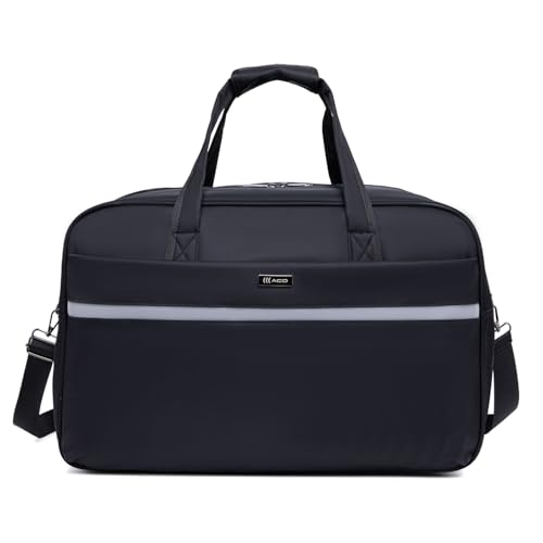 A C O Mala de Viagem Duffle Bag, Nylon, Grande, 55 Litros, com Alça de Ombro Ajustável, Zíper Duplo, Unissex 50X25X35CM ANAC