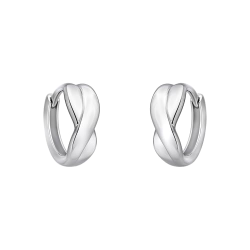 SOFIA MILANI - Damen Ohrringe 925 Silber - Creolen Klein Dünn Geschwungen...
