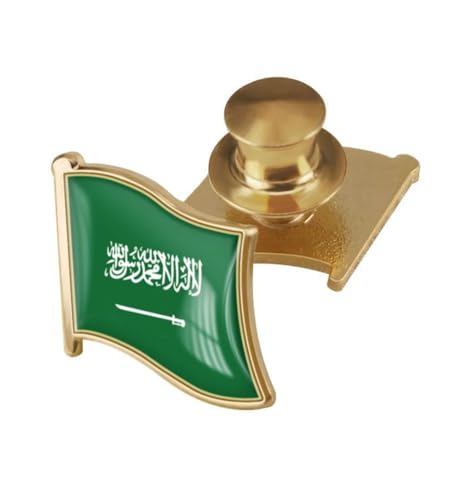 Image of vmcoatdu Country Flag Backs Locking Pin Keepers Locking Clasp Pin Badge International Travel Brooch Metal Alloy Souvenir Pin 0.75x0.7 Inch Small Pin