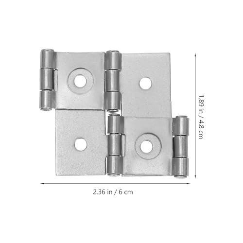 Charnières de porte robustes acier inoxydable clôture double ouverte 4 pcss - 3