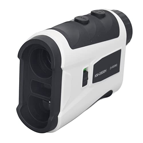 Keenso Range Finder, Velocity Measurement Mode Slope Range Finder Eyepiece Focusing with Slope Switch for Outdoor Sports (White)