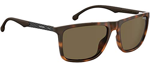Carrera Casual Polarized Rectangular Sunglasses, hvn, 573