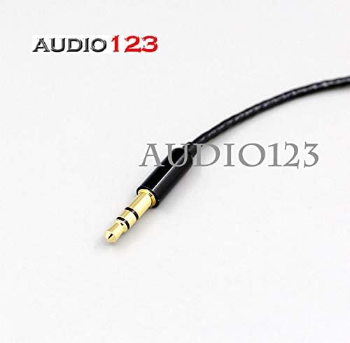 AUDIO123 Silver Plated cord Headphone Compatible Cable for Sennheiser HD580 HD600 HD650 Headphone 1.2M