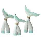 【Matériaux de qualité supérieure】Fabriquée en bois, chaque sculpture de queue de baleine est robuste et finement finie pour une texture lisse et un attrait .
