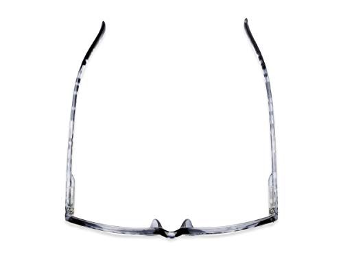 Readers.com Reading Glasses: The Williamsburg Bifocal Reader, Plastic Retro Square Style for Men and Women - Black Tortoise, 1.25