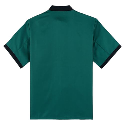 Unisex Chef Coat for Men Women Works Chef Jacket Short Sleeve Crewneck Button Down Uniform Pocket T Shirts