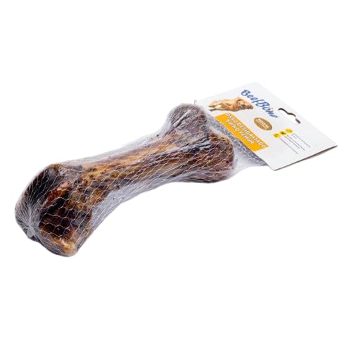 BeefBone Osso Defumado Suíno, Fêmur Desidratado Natural para Cachorro, 200g, 10 Unidades
