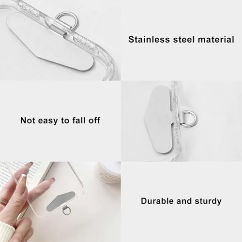 Aestustheri 4pcs Phone Tether Tab - Universal Phone Strap Connector for Smartphones - Image 2