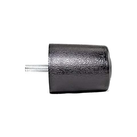 ProFurnitureParts 2.5" Inch Round Sofa Legs in Black Color, Sold as Set of 4, HDPE Plastic Cover