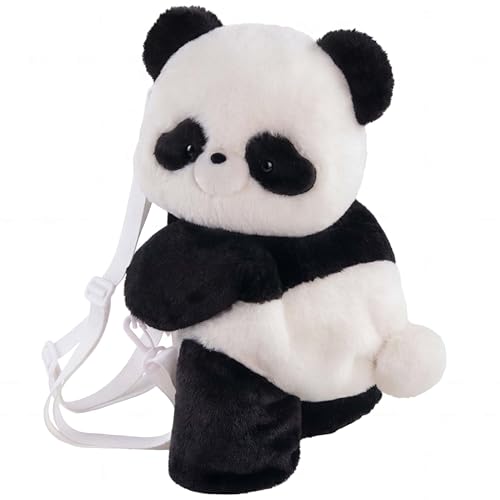 PIXIUTANK 15 Ultra-Soft Panda Plush Backpack - Adorable Stuffed Animal Bookbag Unique Gift for Birthdays Travel & Everyday Adventures
