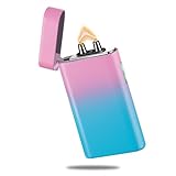 【🔥Cadeau parfait】: un bon briquet rechargeable avec une bonne apparence et une performance est un bon cadeau pour votre amant, votre famille, vos amis. le Briquet USB Avec une boîte-cadeau, est un excellent choix pour vos cadeaux d’affaires et parfait pour vos cadeaux de vacances.