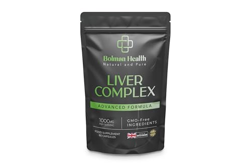 Liver Complex | 60 Capsules | 30 Day Supply | Advanced Formula with TUDCA, NAC & Psyllium Husk | Supports Liver Function, Detox, Digestion & Well-Being | GMO-Free | Vegan Friendly | UK Made