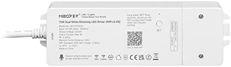 LIGHTEU®, Milight Miboxer 5in1 WiFi LED Strip Controller, Amazon Alexa and Google Home Voice Control Remote and APP Control, no WiFi-Box Needed Compatible with 5 Different Output Mode, DC12-24V, WL5