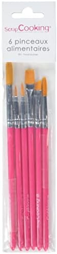 SCRAP COOKING 5170 Set de 6 Pinceaux Alimentaires Plastique