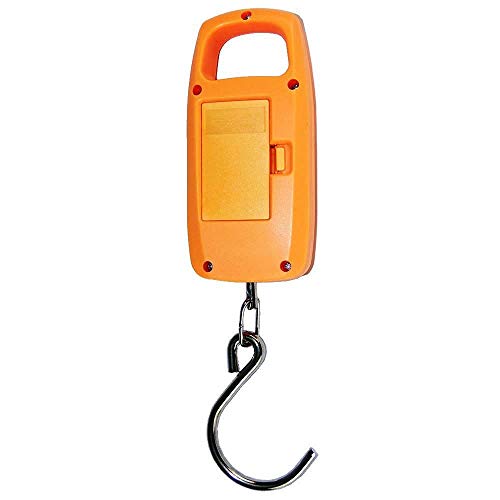 balança digital de bagagem mala viagem pesca 50 kg gancho LARANJA CBRN02634