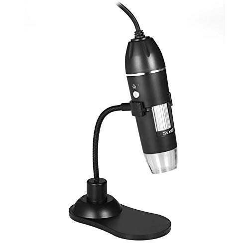 Mikroskop Digital-Mikroskop USB-Handheld-Desktop-Lupe Mikroskop für Labor (Farbe : Black, Size : One Size)