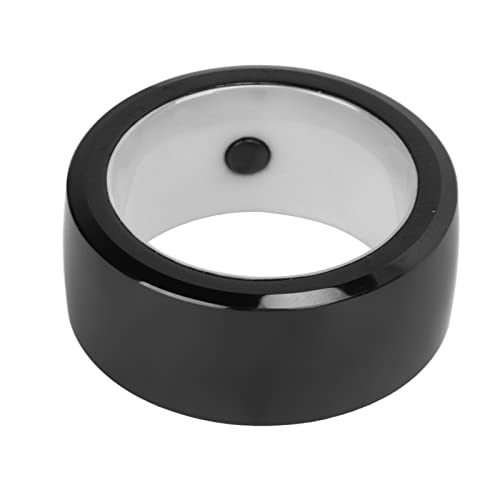Anillo NFC de Cerámica a Prueba de Agua, Anillo Inteligente Portátil, Anillo NFC de Detección Universal Portátil Inteligente de 128 GB para Teléfono Móvil, para Hombres y Mujeres