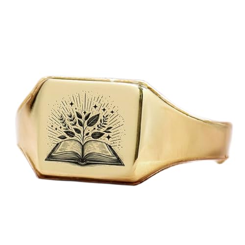 Bague livre carrée le bijou cadeau idéal en argent et plaqué or