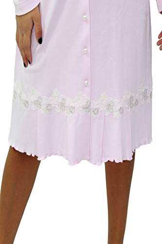 Camicia da notte partorienti coton chaud allaitement pizzo