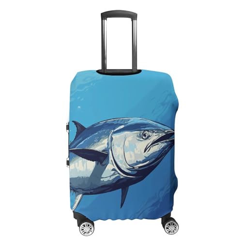 Carry on Luggage Cover Colorful Tuna Suitcase Covers for Luggages Tsa Approved Travel Luggage Sleeve Protector Elastic Suitcase Protector Anti-Scratch Washable Fits 19-30 Inch Case -XL4