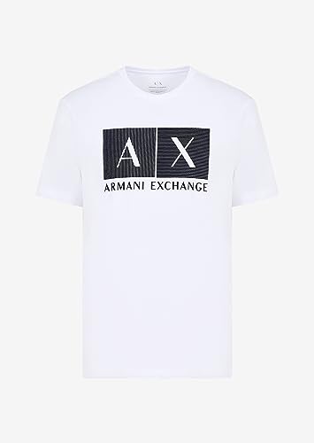Armani Exchange Men's Regular Fit Crew Neck Cotton Jersey Box Logo Tee3